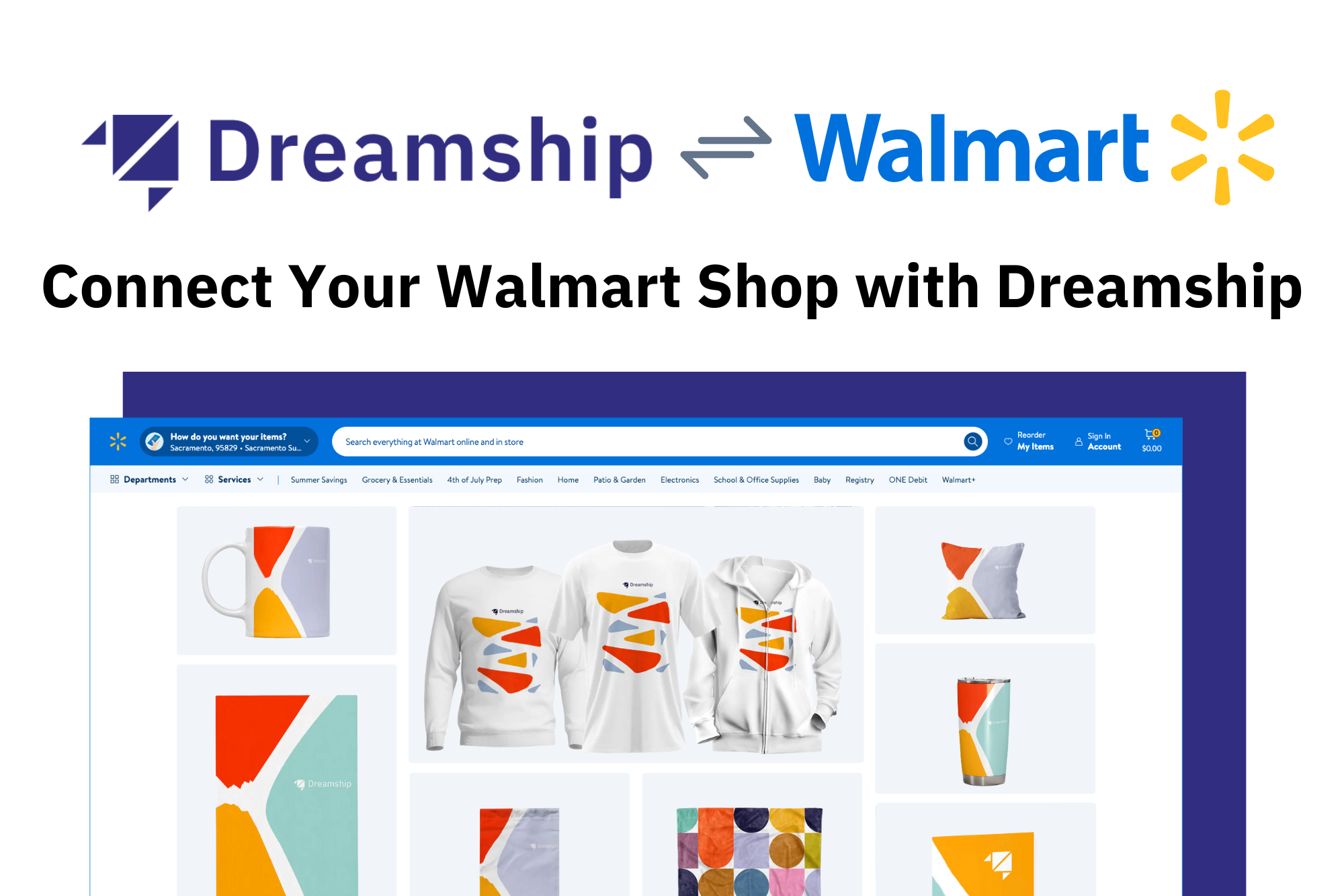 Dreamship Seamless Integration with Walmart